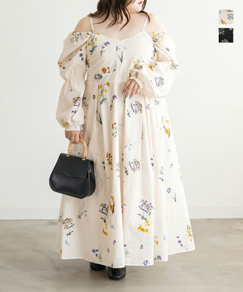 大きいサイズ/レディース/LL/3L/4L/CLETTEオリジナル3WAYスリーブ花柄ロングワンピース 000000018008-01-l.jpg?t=