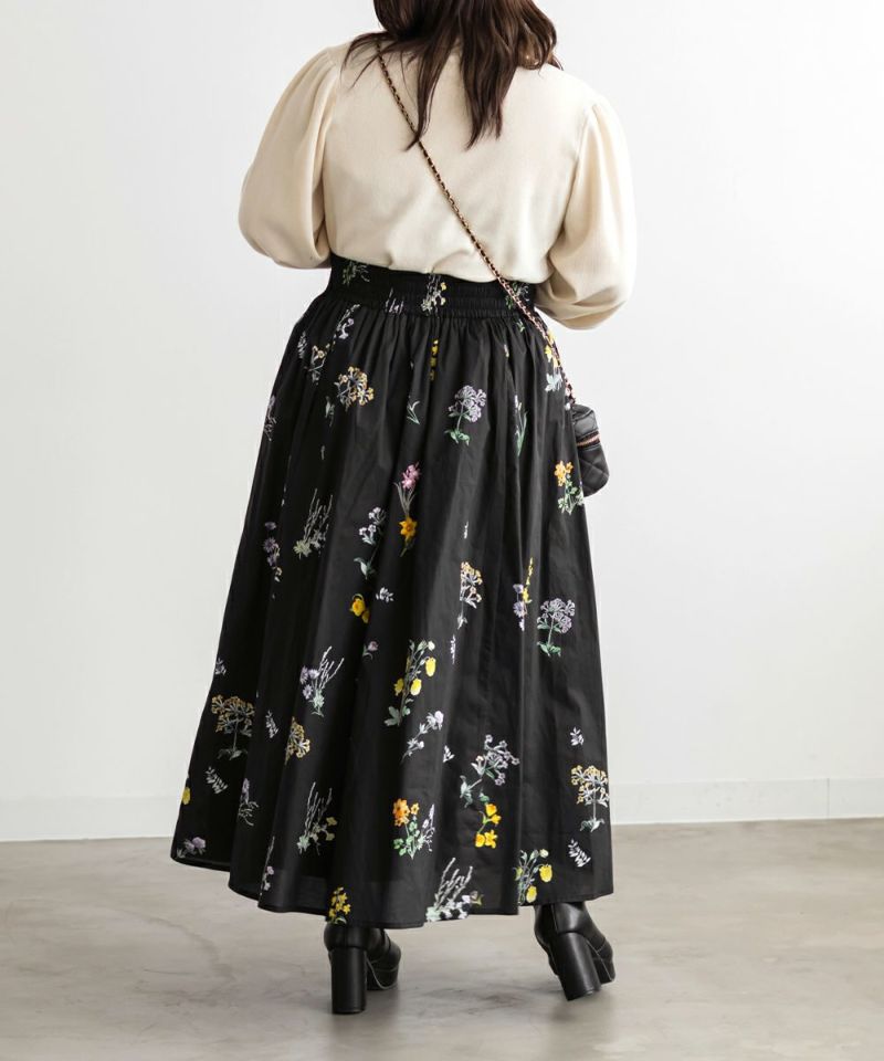 CLETTEオリジナル花柄ロングスカート | 大きいサイズ レディース専門店