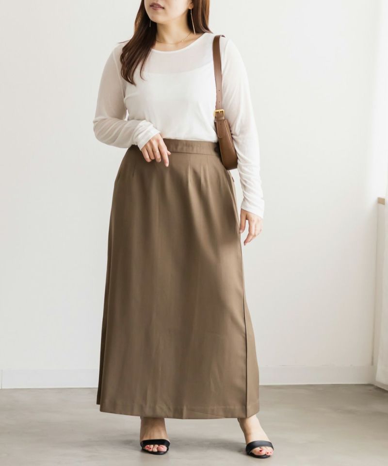 crewre バックタックナロースカート beige サイズ3 crewre バックタックナロースカート beige サイズ3 クルーレ