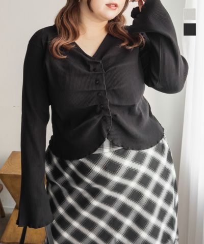 CLETTEオリジナルフロントボタンティアードデザインワンピース