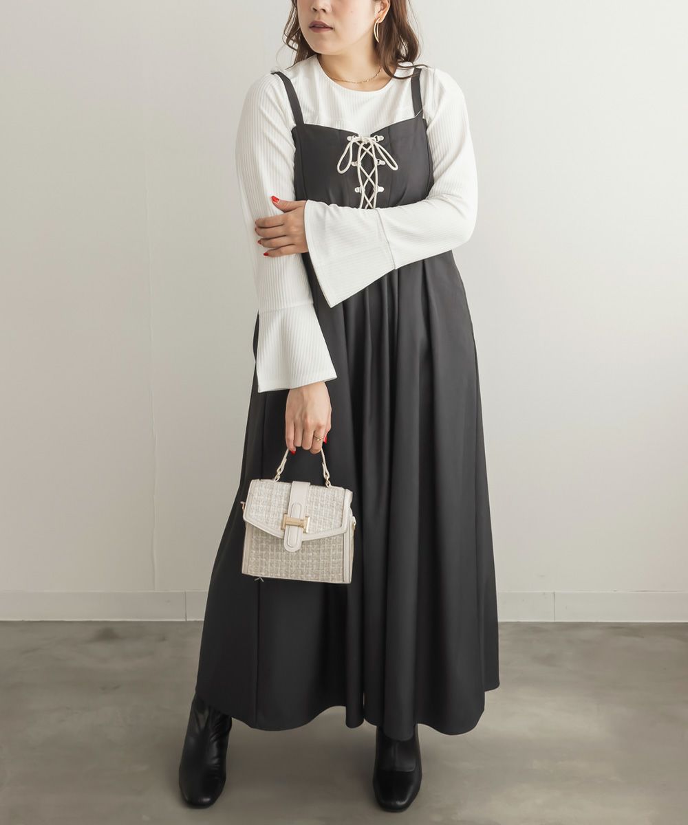 CLETTEオリジナルレースアップジャンスカワンピース | 大きいサイズ
