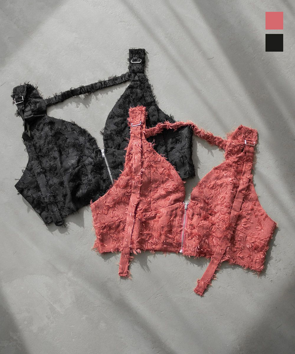 フリンジジャガードビスチェ | 大きいサイズ レディース専門店 CLETTE