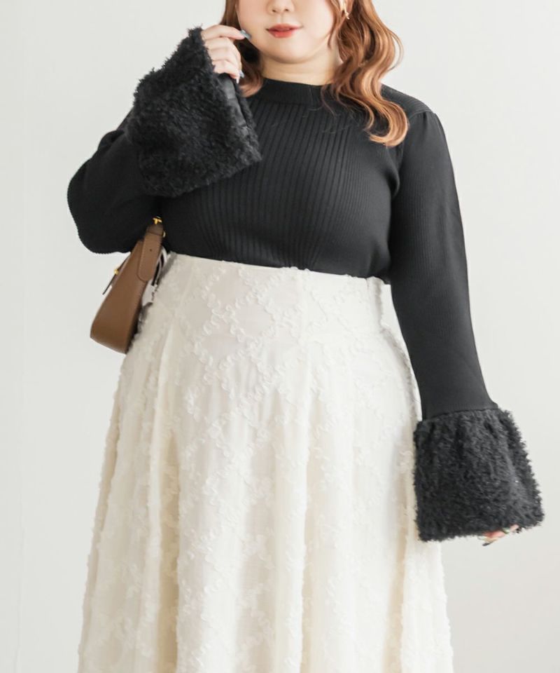 ニット ボア ケット S 坪田あさみさんがおすすめするHAUNTのボアストール、ボアコート