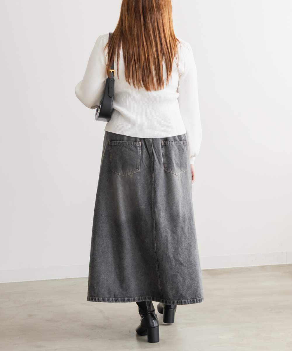doublet 23aw ダメージ加工 黒デニムスカート doublet 23aw ダメージ加工 黒デニムスカート 【公式通販】
