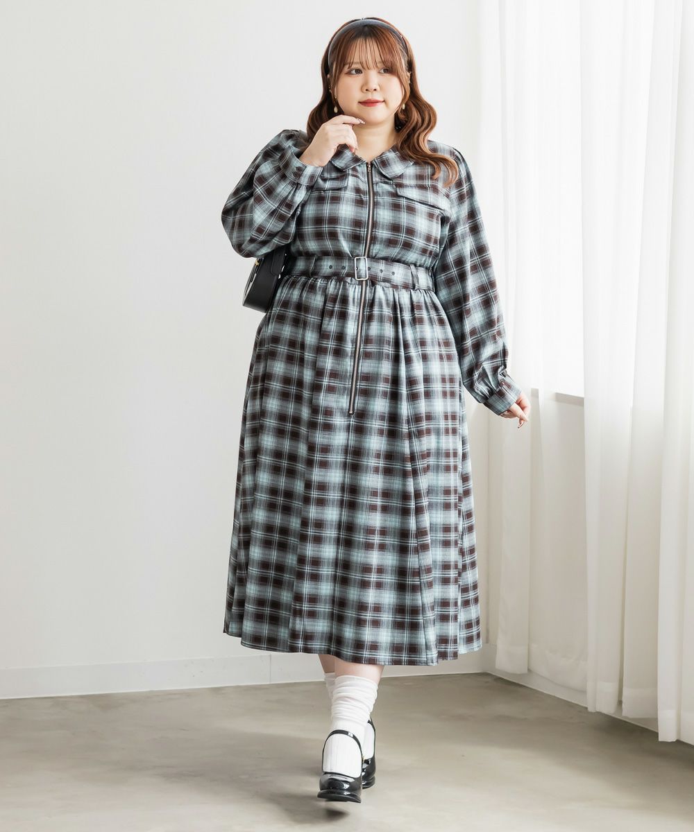Drawer別注Scye CHECKED DRESSワンピース 【公式通販】 Drawer別注Scye CHECKED DRESSワンピース 【公式通販】