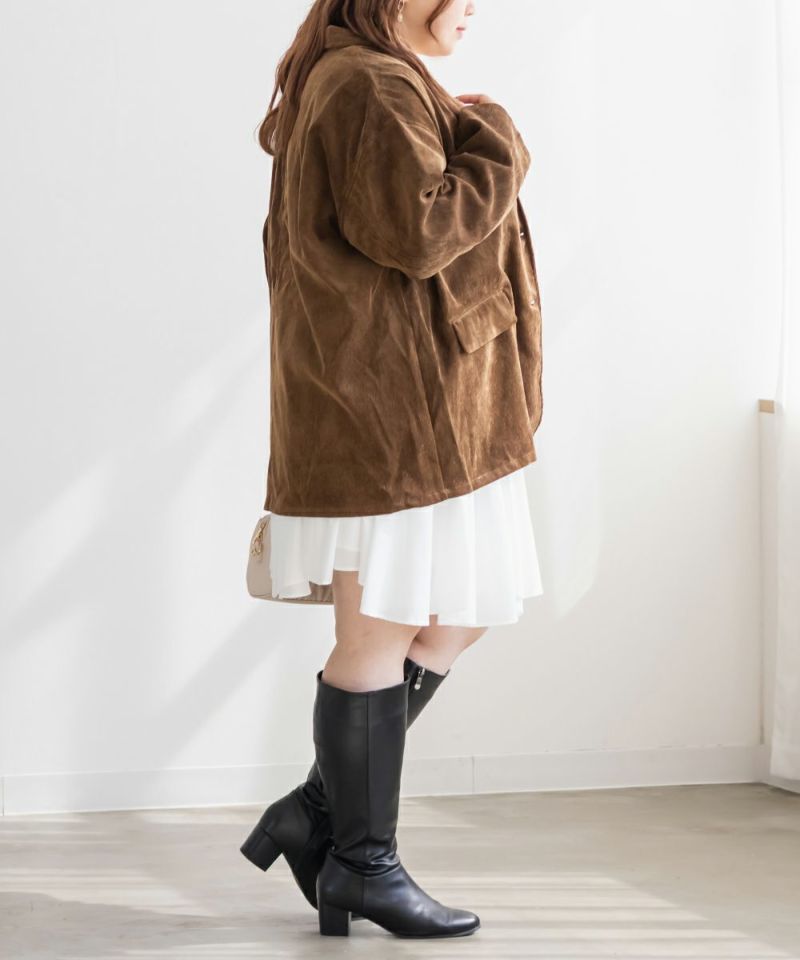 コーデュロイテーラードジャケット | 大きいサイズ レディース専門店