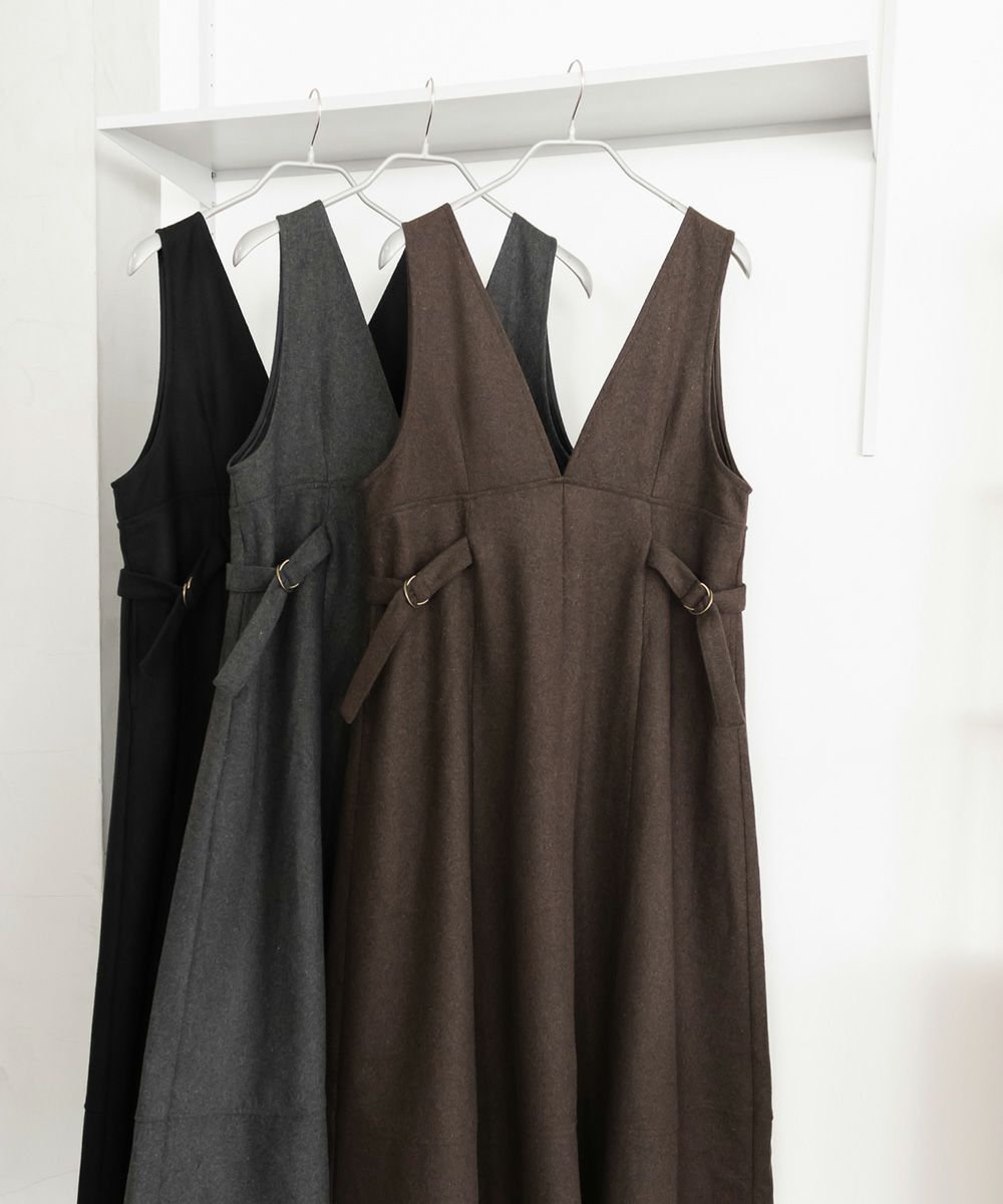 CLETTEオリジナルサイドベルトジャンスカワンピース | 大きいサイズ