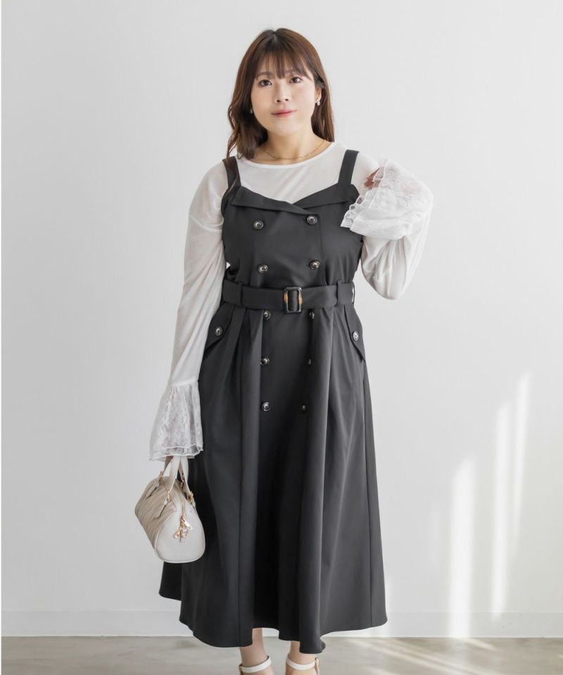 CLETTEオリジナルトレンチデザインワンピース | 大きいサイズ