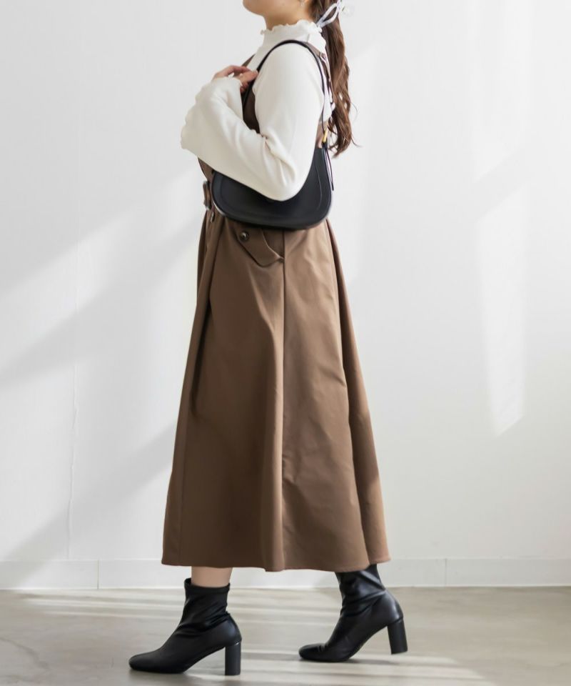 大きいサイズ/レディース/LL/3L/4L/CLETTEオリジナルトレンチデザインワンピース CLETTEオリジナルトレンチデザインワンピース | 大きいサイズ