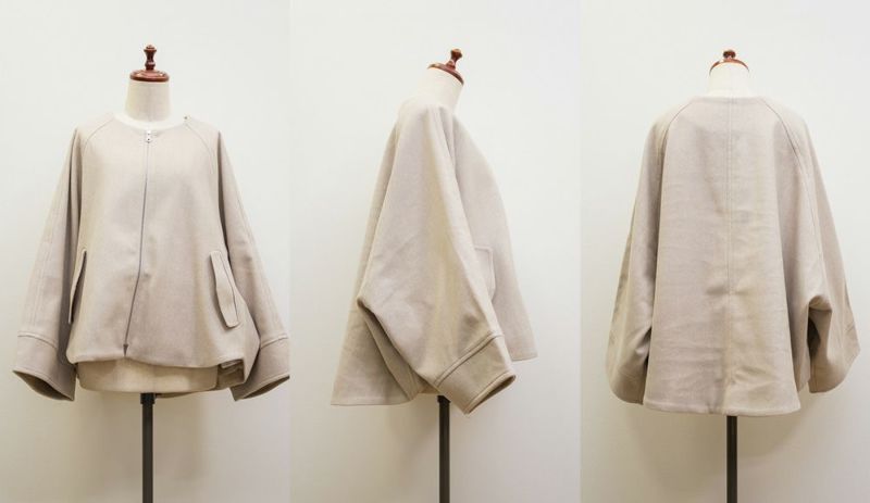 フェイクウールドルマンスリーブコート | 大きいサイズ レディース専門