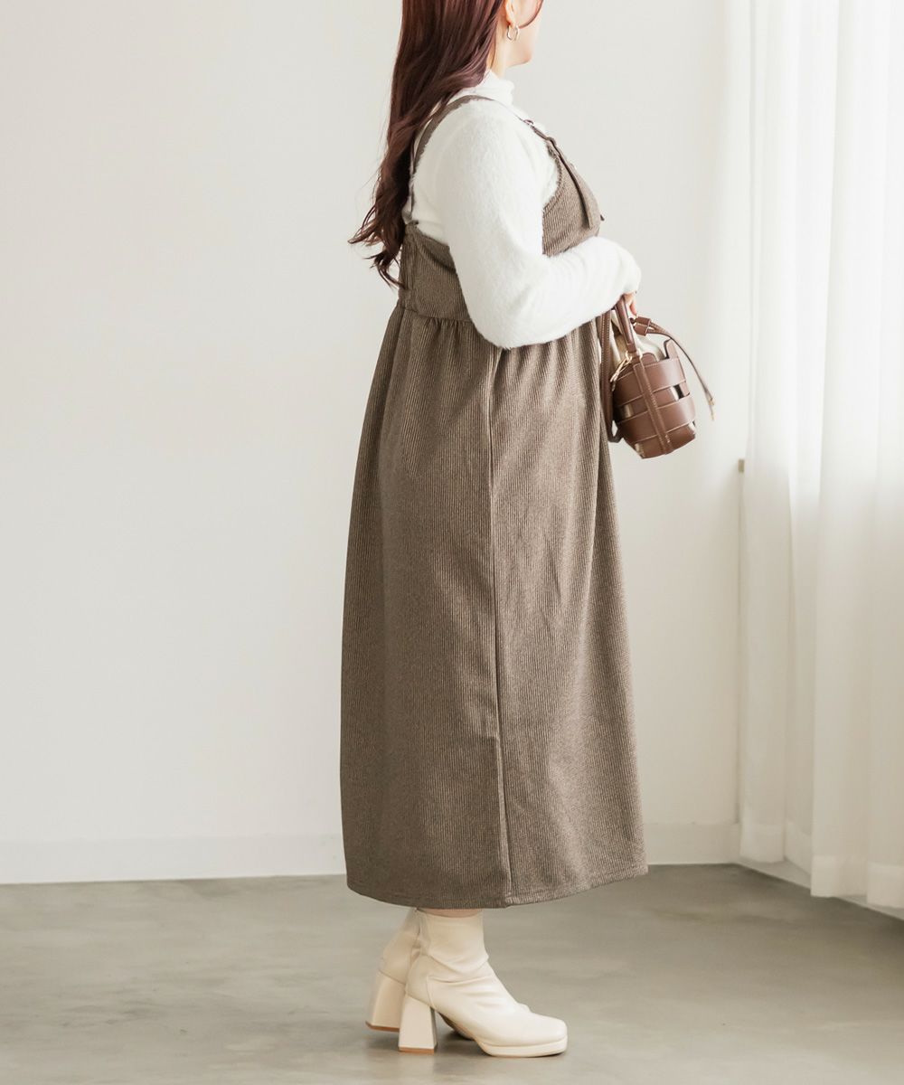 フロントジップ千鳥柄ワンピース | 大きいサイズ レディース専門店