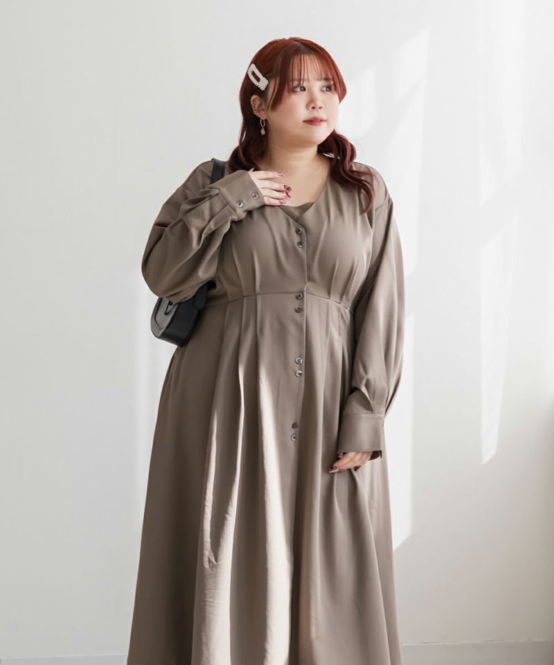 CLETTEオリジナルウエストタックシャツワンピース | 大きいサイズ