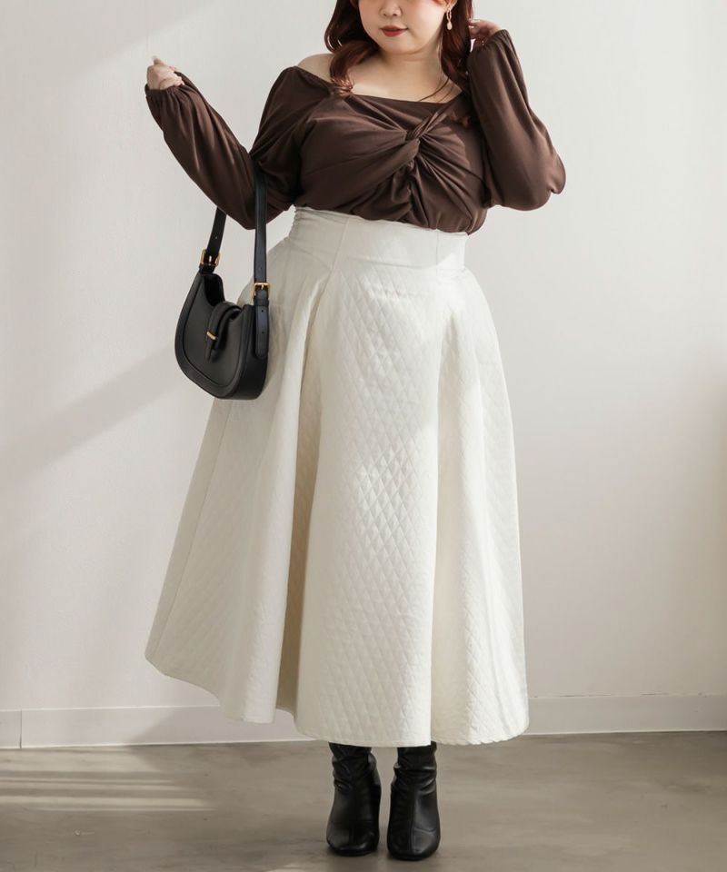 CLETTEオリジナルツイストギャザーカットソー | 大きいサイズ