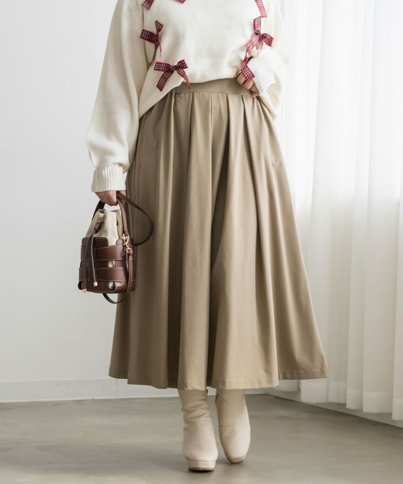 タックフレアスカート | 大きいサイズ レディース専門店 CLETTE