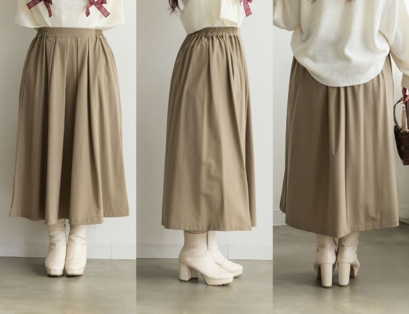 タックフレアスカート | 大きいサイズ レディース専門店 CLETTE