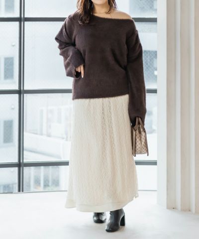 CLETTEオリジナル☆フレア袖ギャザー花柄ワンピース | 大きいサイズ