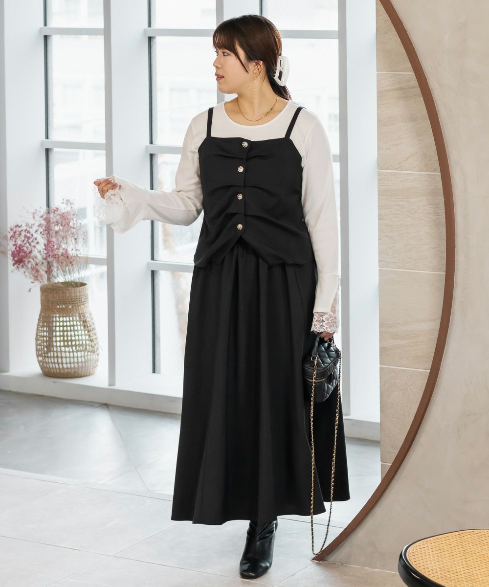 CLETTEオリジナルタックビスチェ＆フレアスカートセットアップ