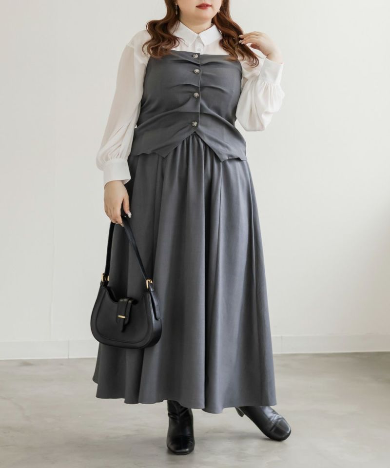 CLETTEオリジナルタックビスチェ＆フレアスカートセットアップ