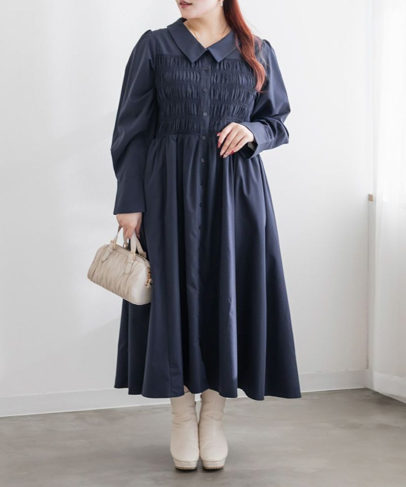 CLETTEオリジナルシャーリングシャツワンピース | 大きいサイズ