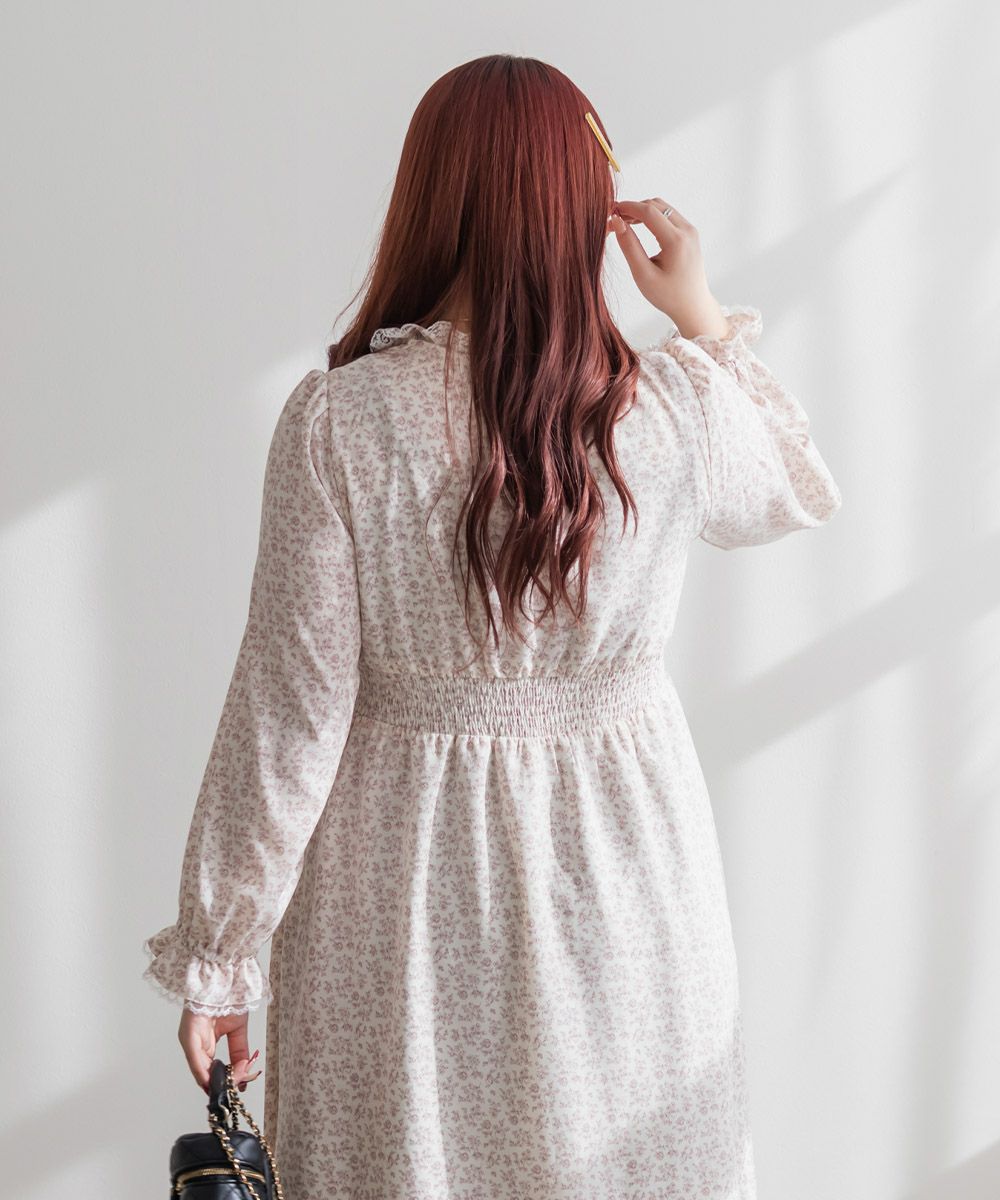 ボレロドッキング花柄ワンピース | 大きいサイズ レディース専門店