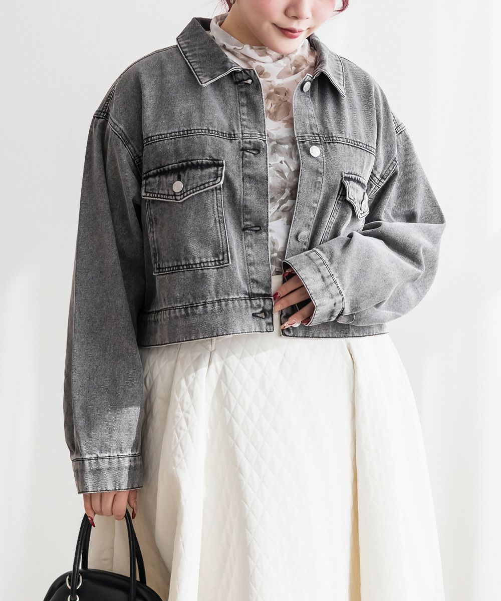 ショートデニムジャケット | 大きいサイズ レディース専門店 CLETTE